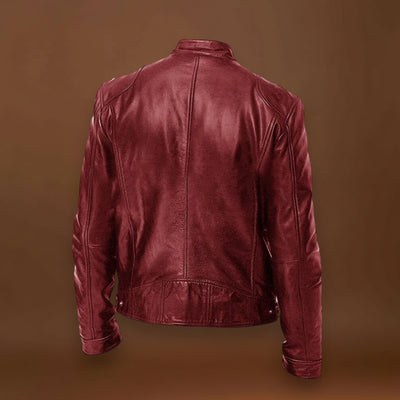 Victor - Jaqueta de Couro Casual: Estilo Atemporal e Conforto