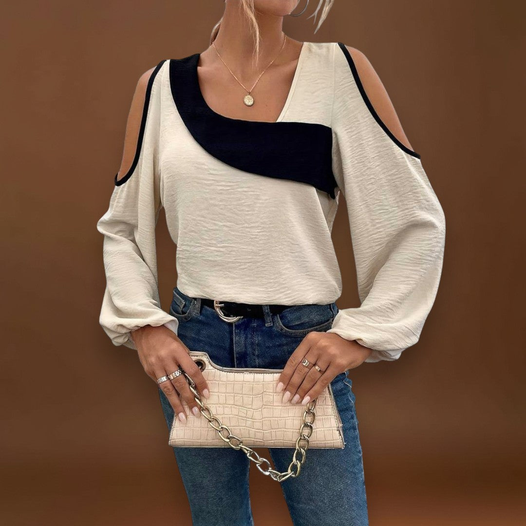 Mariana - Blusa com decote quadrado