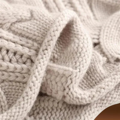 Luana – Camisola de caxemira com padrão trançado