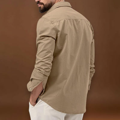 Camisa - Bolsos Cargo E Fecho De Botão Para Conforto Térmico