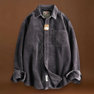 Camisa - Textura Corduroy & Costuras Reforçadas Para Sobreposição