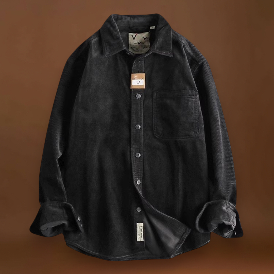 Camisa - Textura Corduroy & Costuras Reforçadas Para Sobreposição