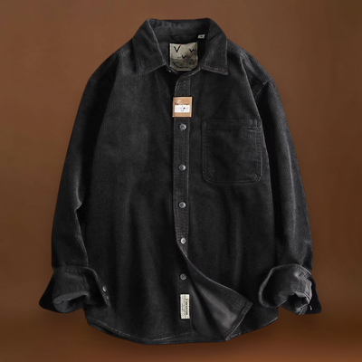 Camisa - Textura Corduroy & Costuras Reforçadas Para Sobreposição