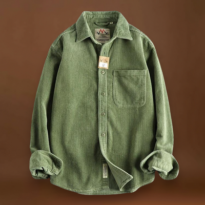 Camisa - Textura Corduroy & Costuras Reforçadas Para Sobreposição