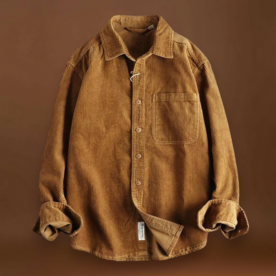 Camisa - Textura Corduroy & Costuras Reforçadas Para Sobreposição