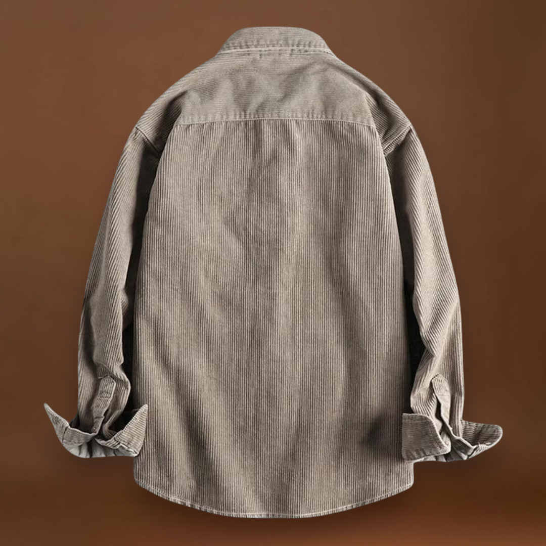 Camisa - Textura Corduroy & Costuras Reforçadas Para Sobreposição