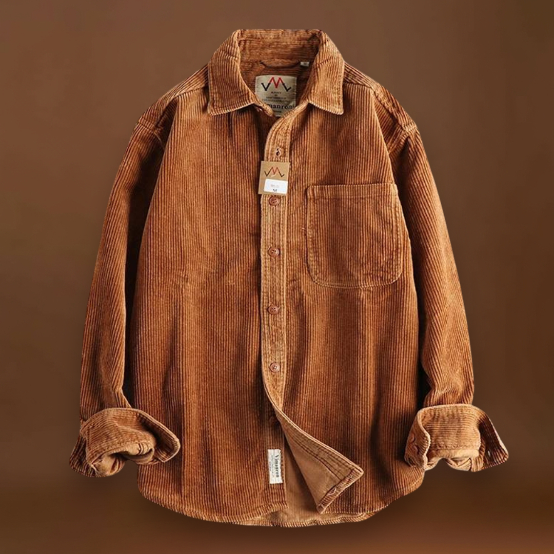Camisa - Textura Corduroy & Costuras Reforçadas Para Sobreposição