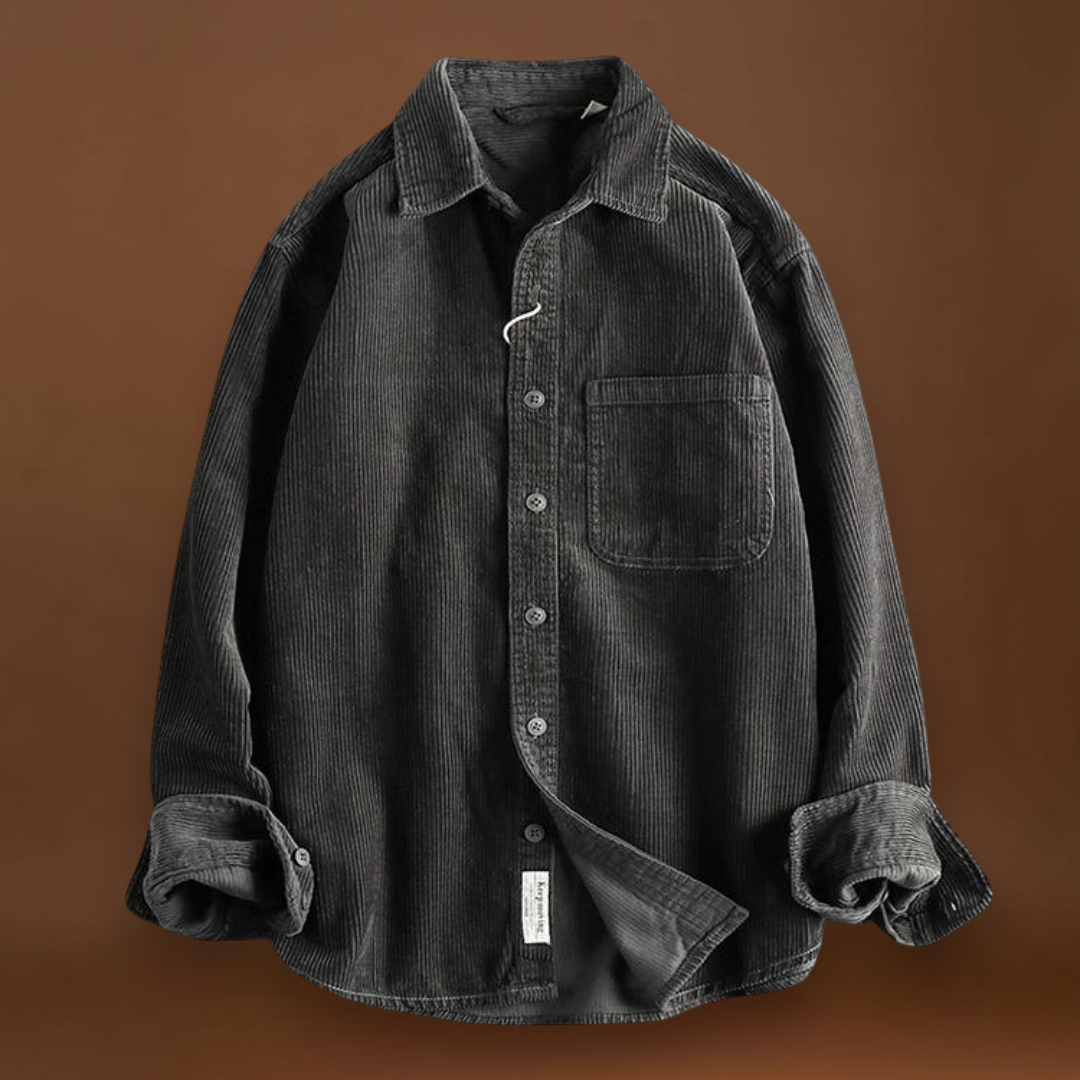 Camisa - Textura Corduroy & Costuras Reforçadas Para Sobreposição