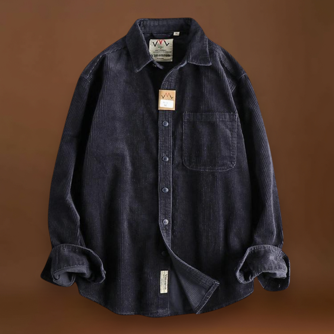 Camisa - Textura Corduroy & Costuras Reforçadas Para Sobreposição