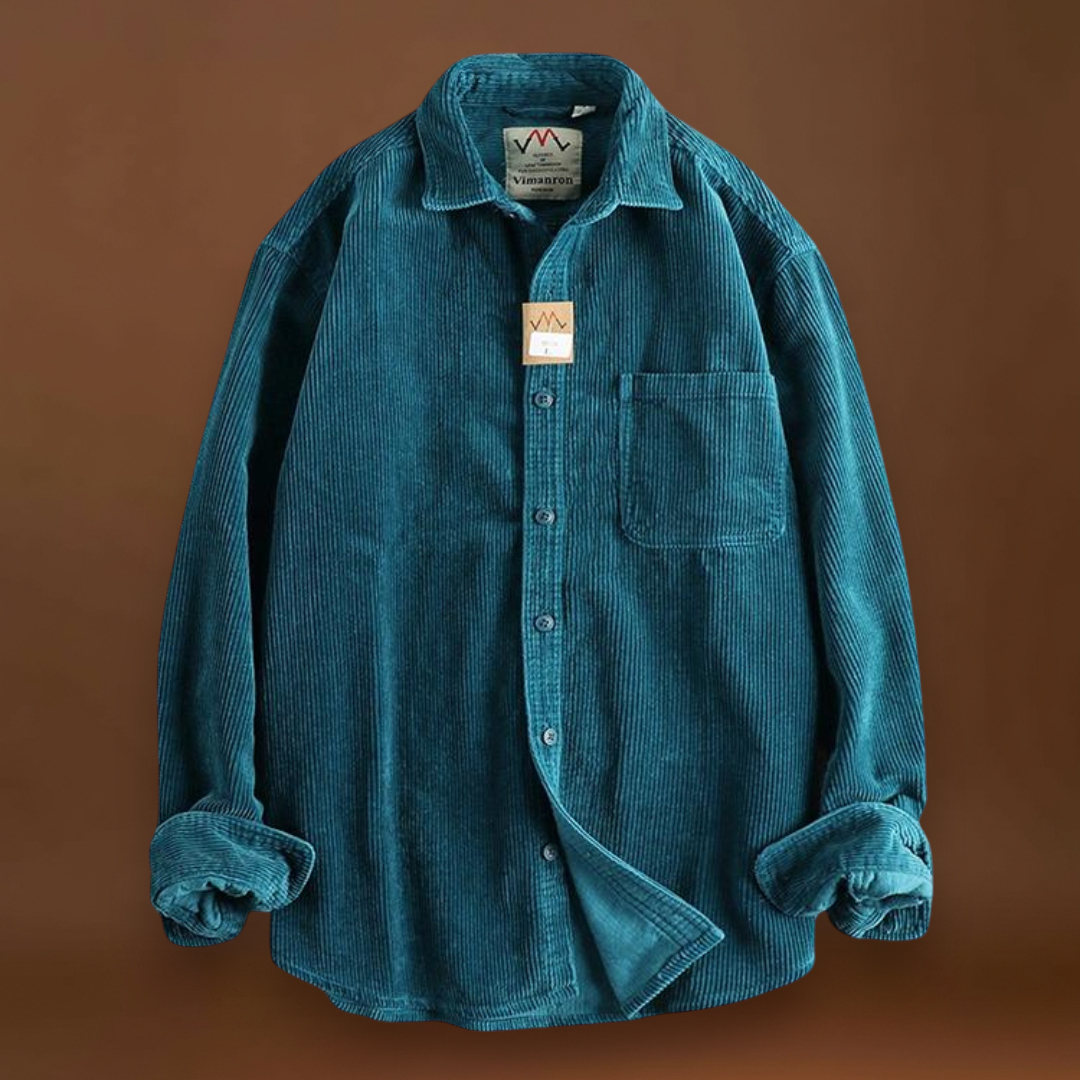 Camisa - Textura Corduroy & Costuras Reforçadas Para Sobreposição