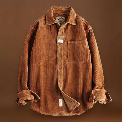 Camisa - Textura Corduroy & Costuras Reforçadas Para Sobreposição