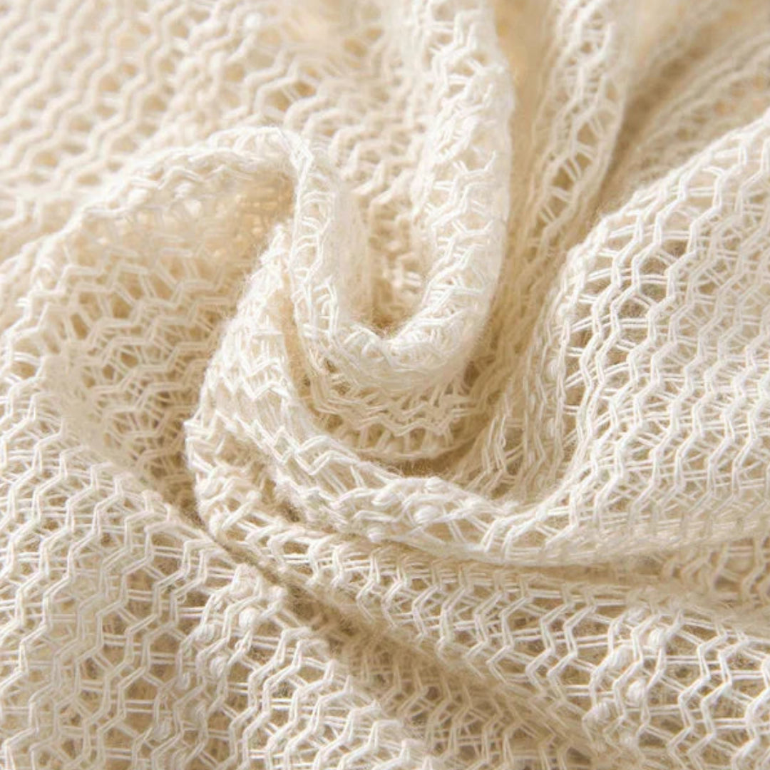 Camisa - Gola Canelada & Mistura de Poliéster Leve