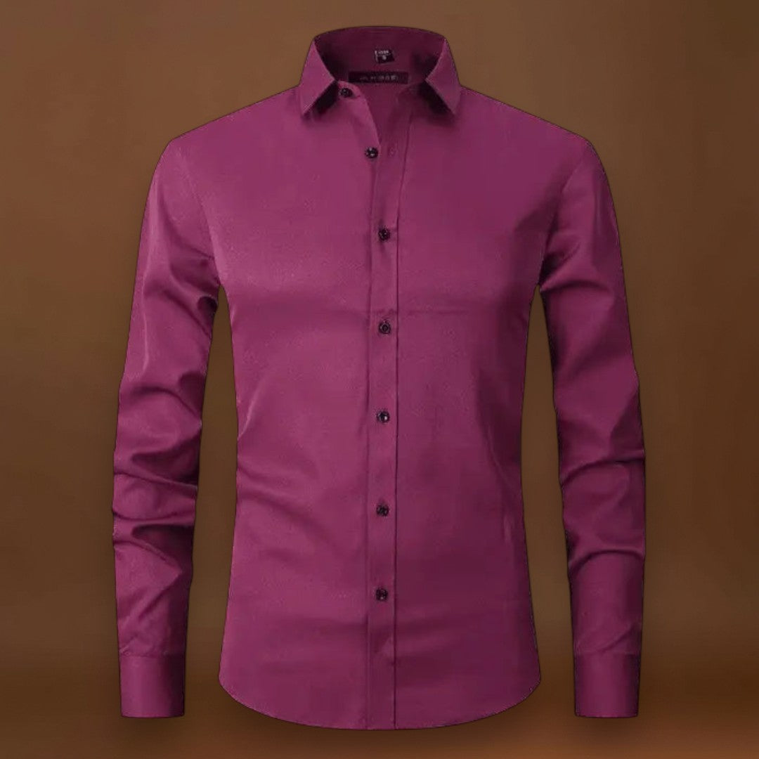 Camisa – Mistura de Poliéster Sem Rugas e Leve e Respirável