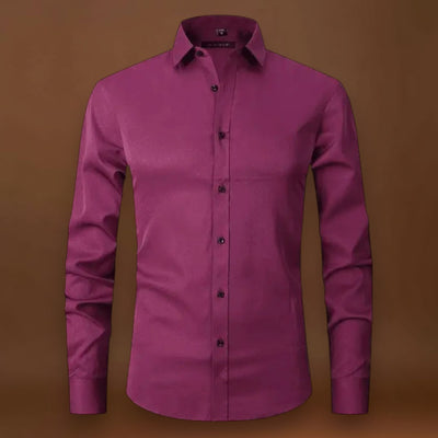 Camisa – Mistura de Poliéster Sem Rugas e Leve e Respirável