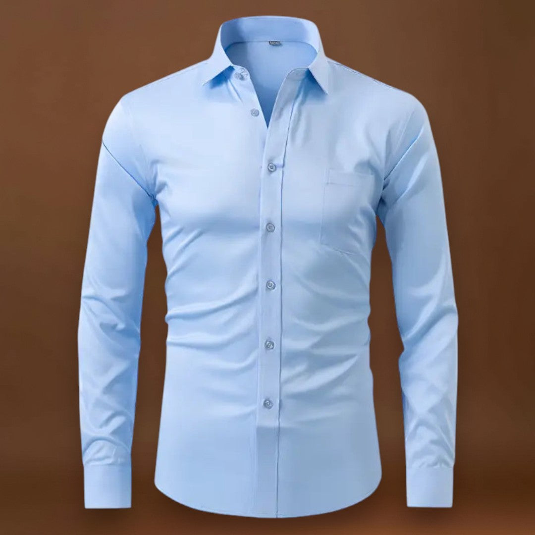 Camisa – Mistura de Poliéster Sem Rugas e Leve e Respirável