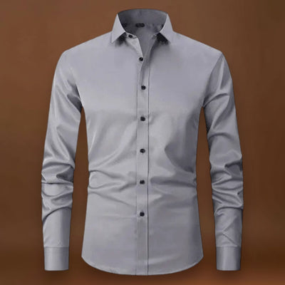 Camisa – Mistura de Poliéster Sem Rugas e Leve e Respirável