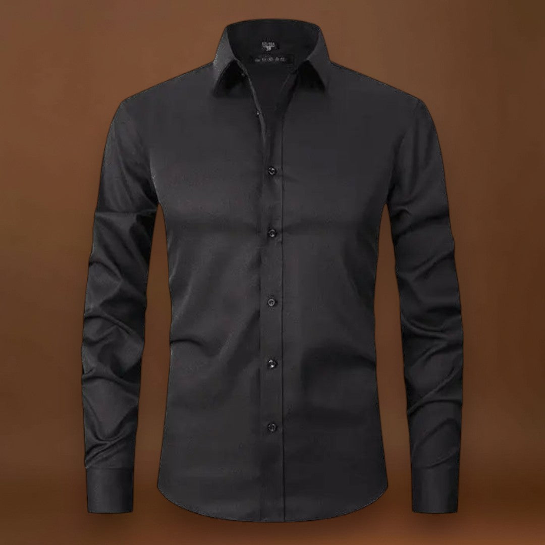 Camisa – Mistura de Poliéster Sem Rugas e Leve e Respirável