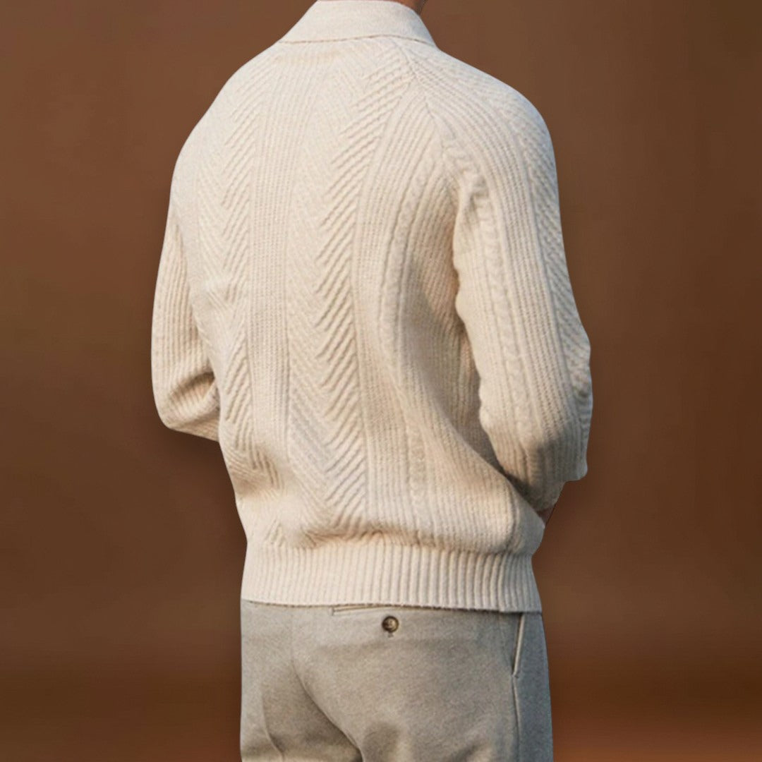 António | Camisa Gola Canelada de Poliéster