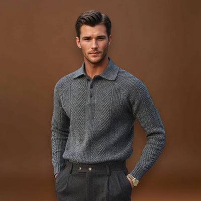 António | Camisa Gola Canelada de Poliéster