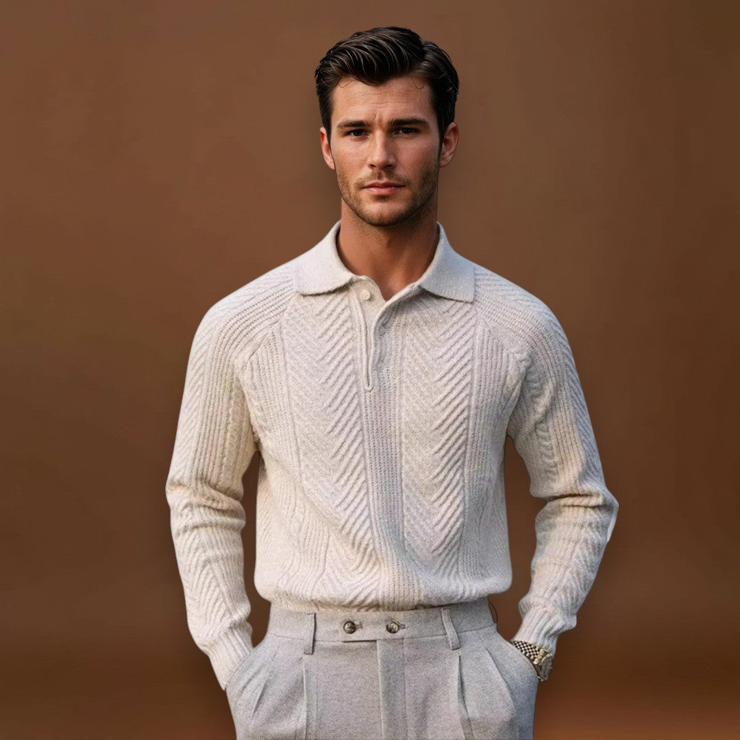 António | Camisa Gola Canelada de Poliéster