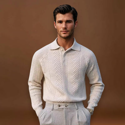 António | Camisa Gola Canelada de Poliéster