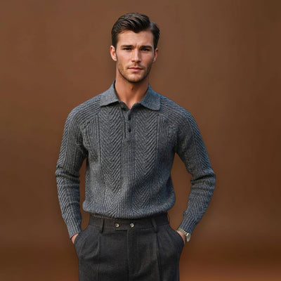 António | Camisa Gola Canelada de Poliéster