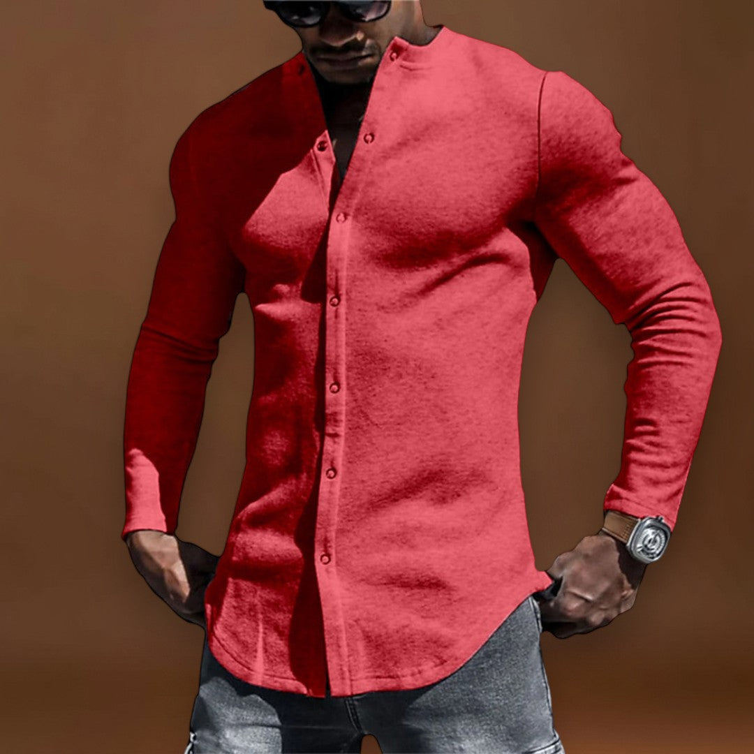 Camisa - Mistura de Tecido Suave e Forma Relaxada para Movimento Fácil