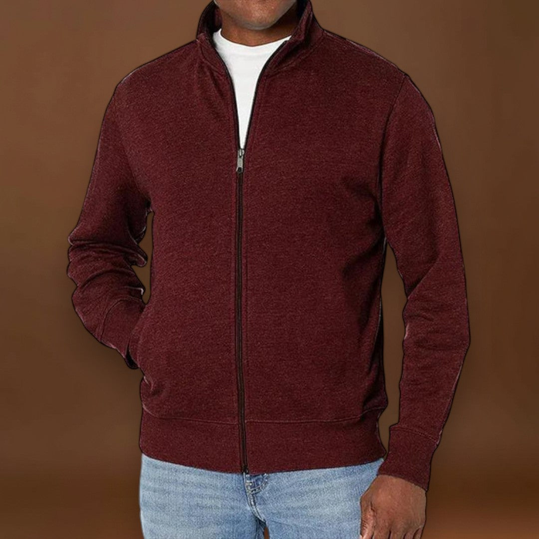 Tiago - Casaco de Mistura de Tecido Suave