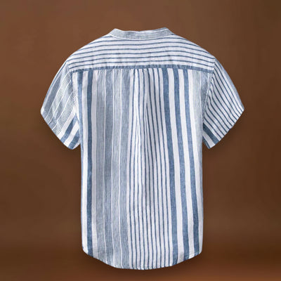 Camisa - Design Listrado e Mistura Respirável para Fluxo de Ar