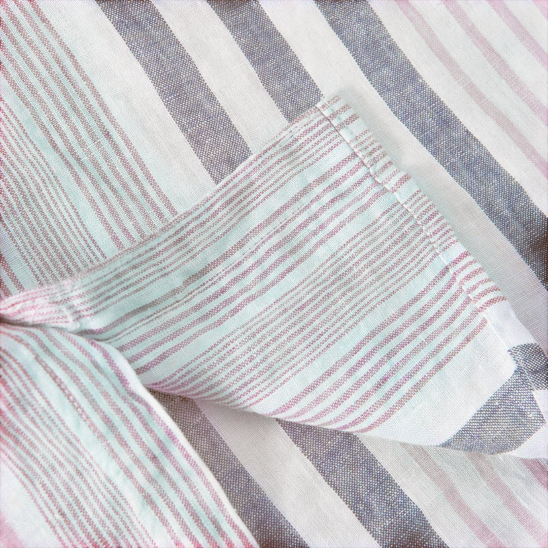 Camisa - Design Listrado e Mistura Respirável para Fluxo de Ar