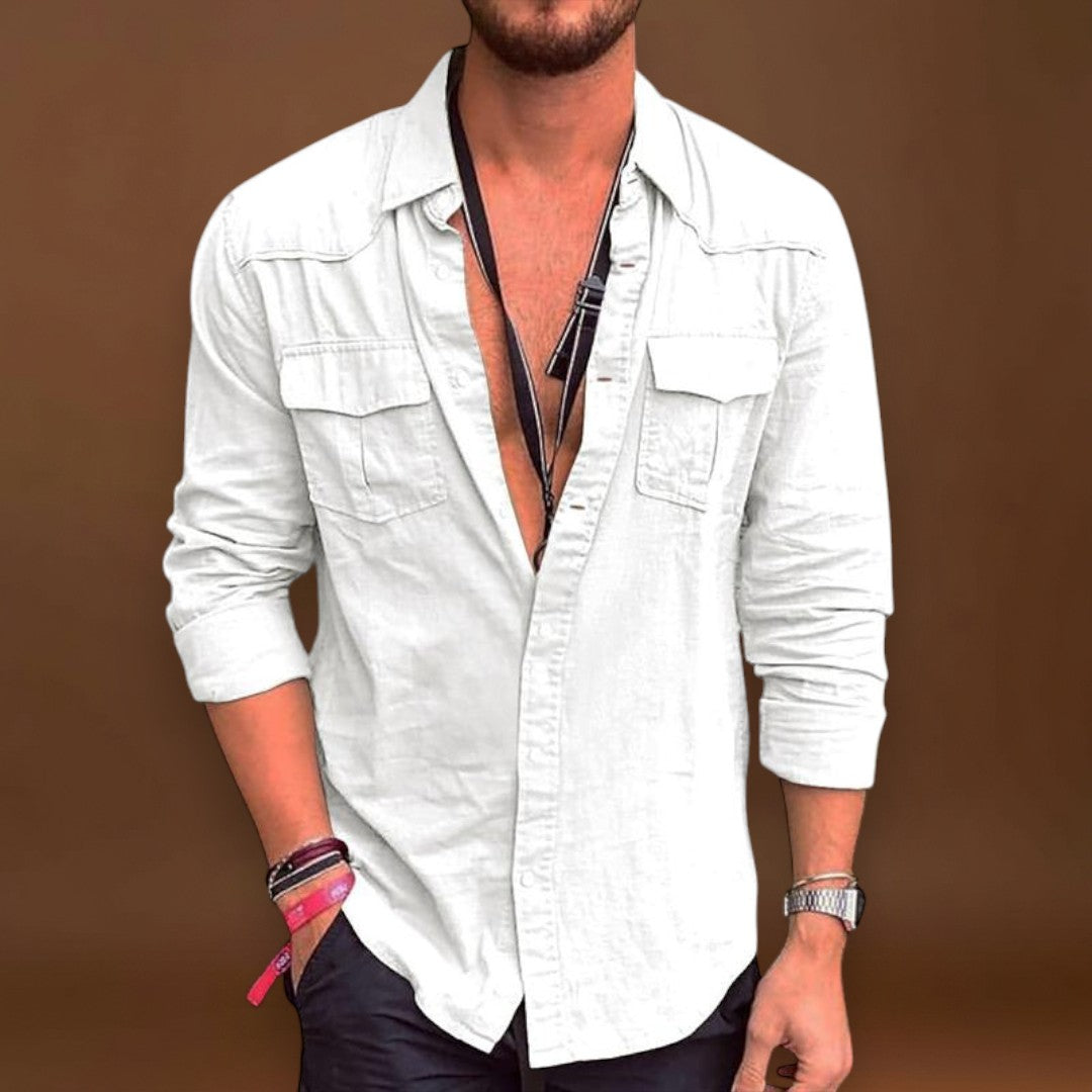 Camisa – Bolsos Cargo Sob Medida & Movimento Flexível