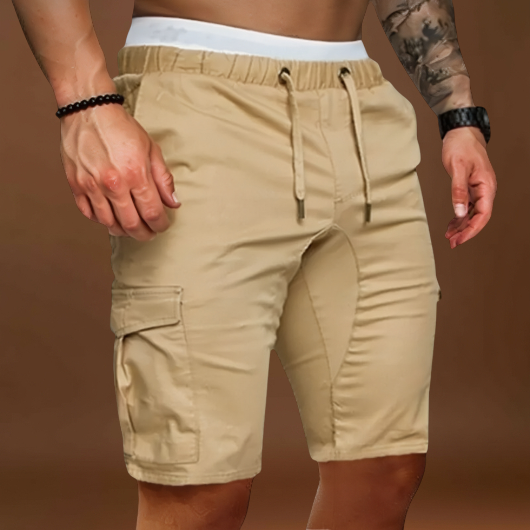 Calções – Mistura Respirável com Cintura Elástica e Movimento Livre