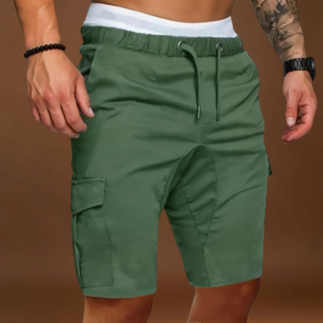 Calções – Mistura Respirável com Cintura Elástica e Movimento Livre