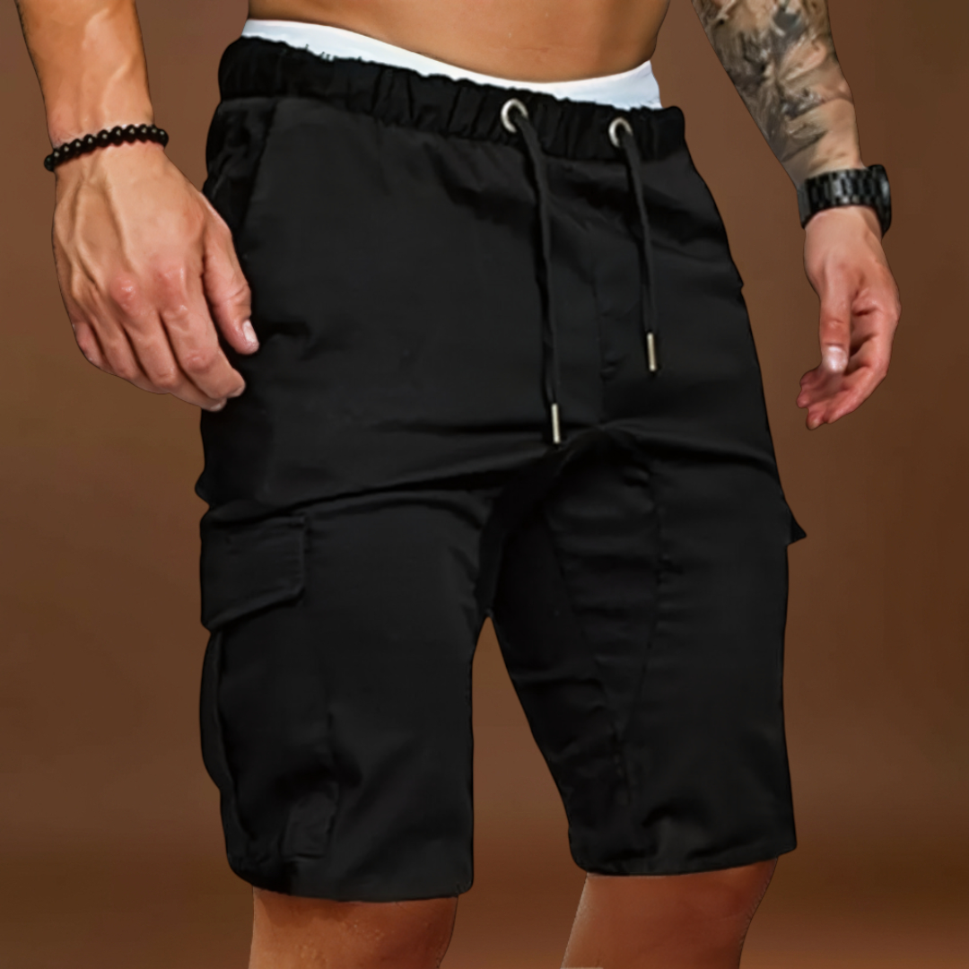 Calções – Mistura Respirável com Cintura Elástica e Movimento Livre