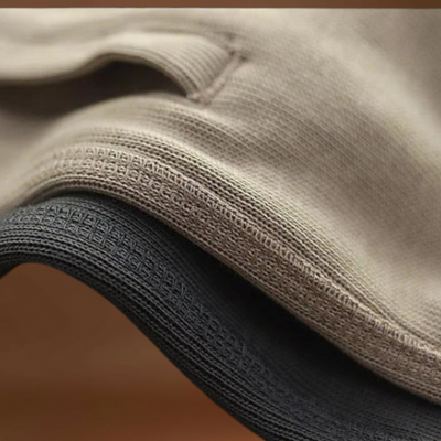 Calções – Mistura de Fleece Pesado e Acabamento Lavado Durável