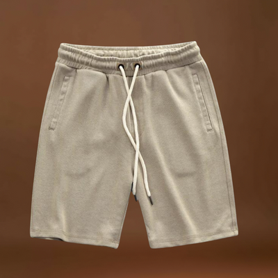 Calções – Mistura de Fleece Pesado e Acabamento Lavado Durável