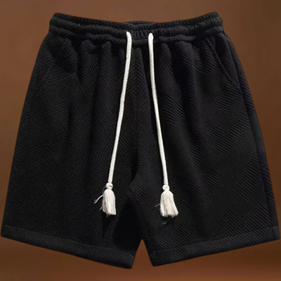 Calções - Textura em Mistura de Jacquard e Leveza Respirável