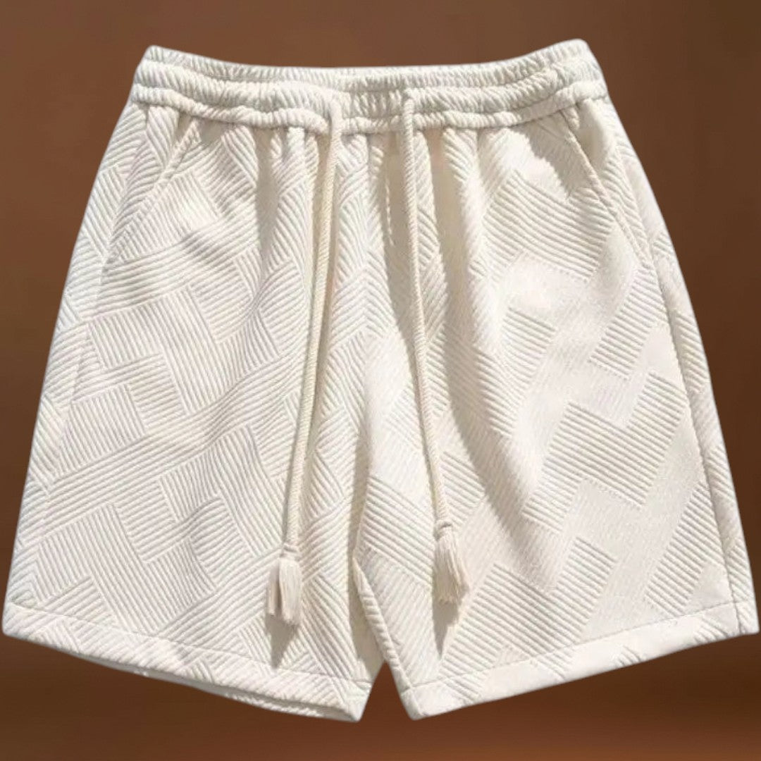 Calções - Textura em Mistura de Jacquard e Leveza Respirável