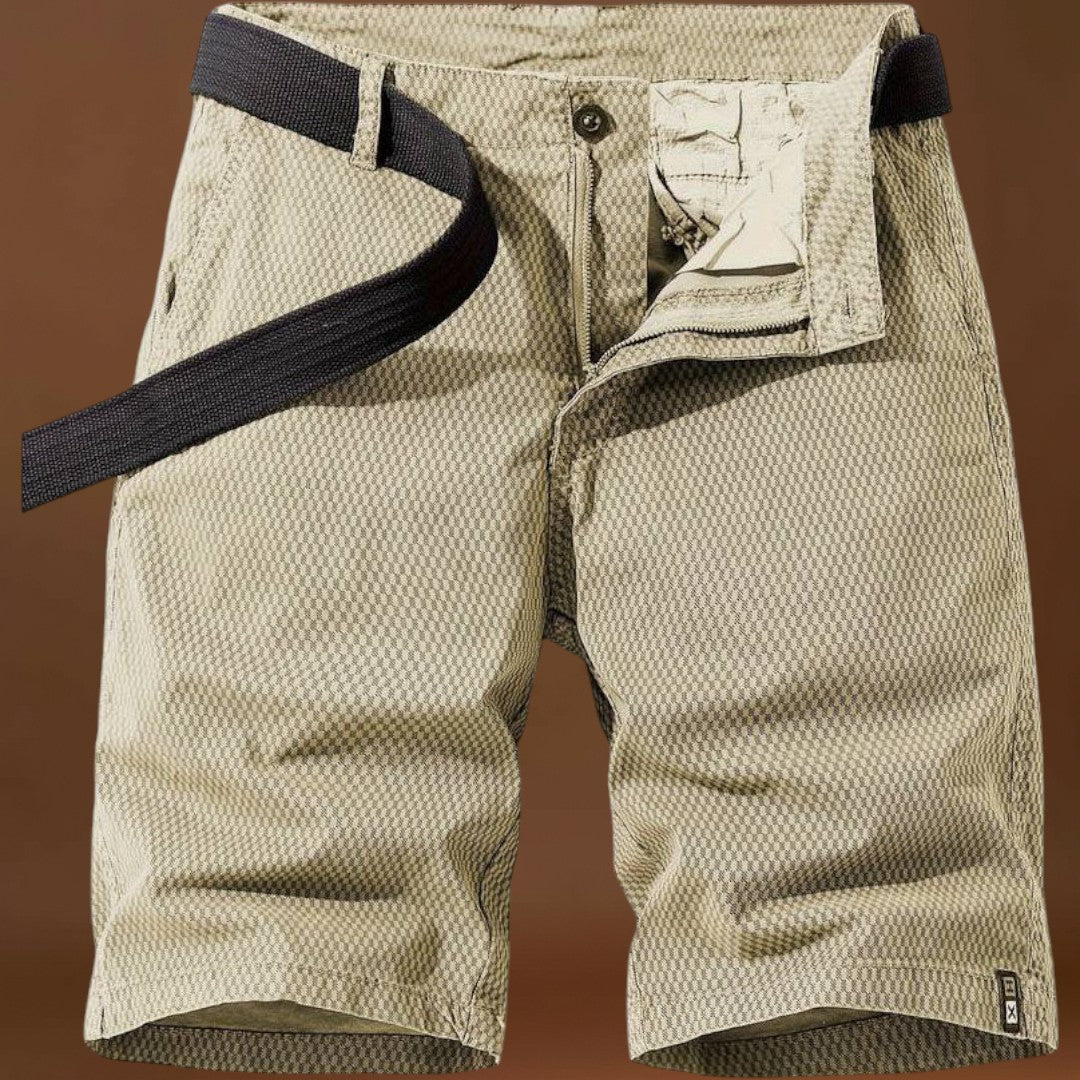 Calções – Mistura Leve com Cintura Elástica e Corte Relaxado