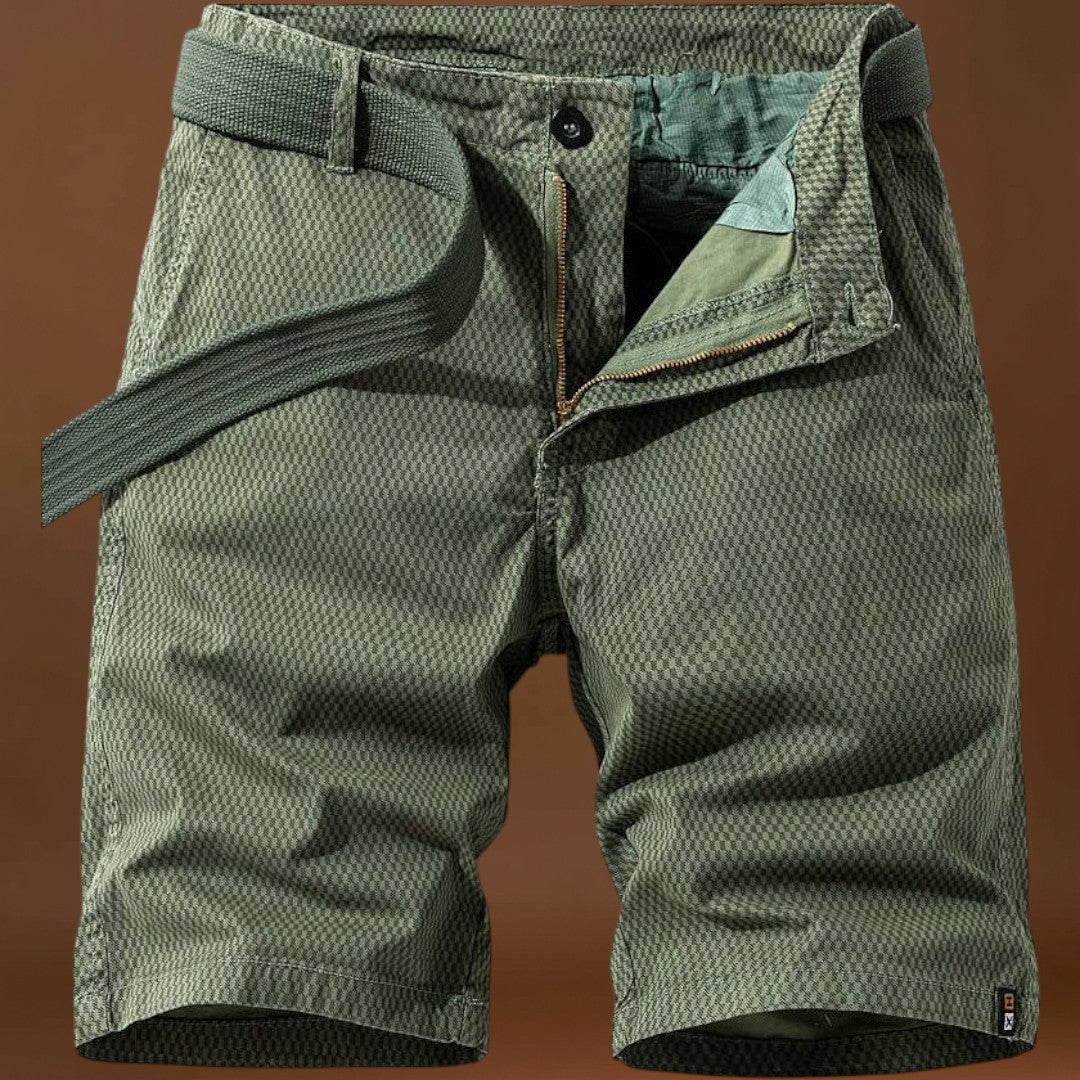 Calções – Mistura Leve com Cintura Elástica e Corte Relaxado