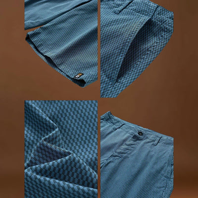 Calções – Mistura Leve com Cintura Elástica e Corte Relaxado