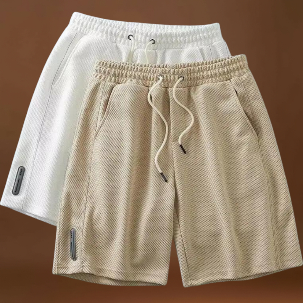 Calções - Mistura de Poliéster Corte Acima do Joelho e Movimento Fácil