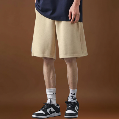 Calções - Mistura de Poliéster Corte Acima do Joelho e Movimento Fácil