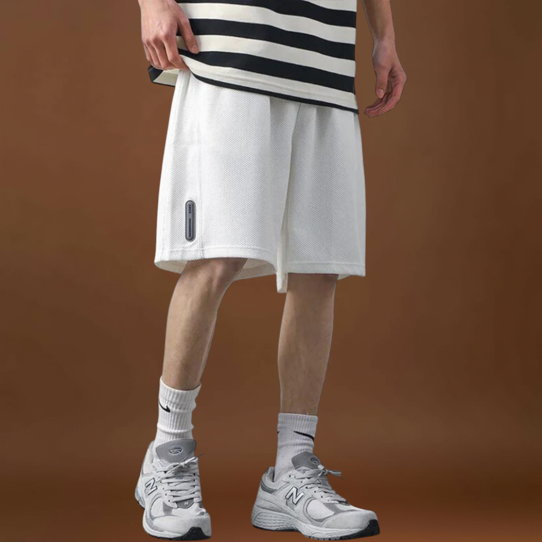 Calções - Mistura de Poliéster Corte Acima do Joelho e Movimento Fácil