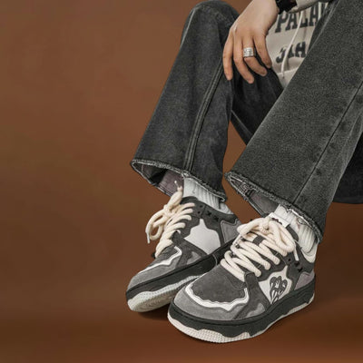 Sapatos de Skate - Parte Superior de Mistura Durável e Sola de Borracha Antiderrapante