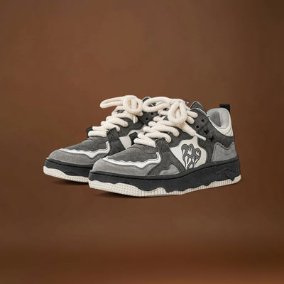 Sapatos de Skate - Parte Superior de Mistura Durável e Sola de Borracha Antiderrapante