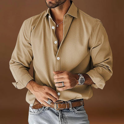 Camisa de Vestir Soft-Blend - Forma Limpa e Fluxo de Ar Respirável