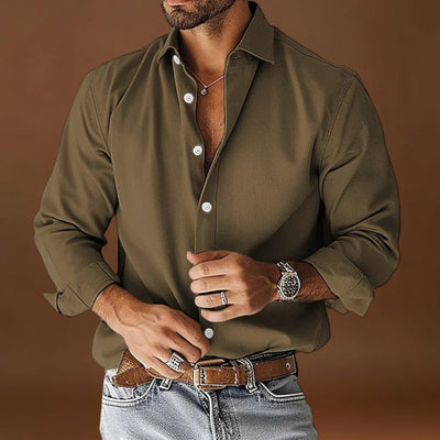 Camisa de Vestir Soft-Blend - Forma Limpa e Fluxo de Ar Respirável