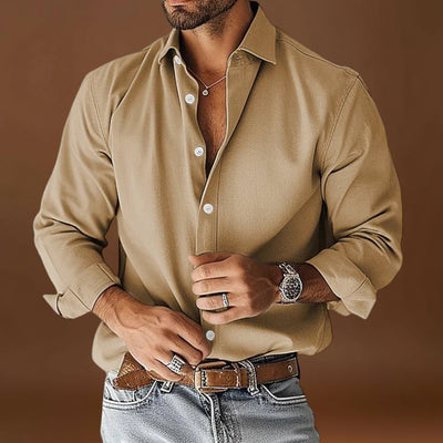 Camisa de Vestir Soft-Blend - Forma Limpa e Fluxo de Ar Respirável