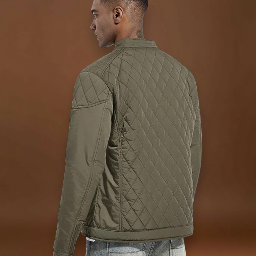 Casaco Soft-Blend - Design Matelassado em Diamante e Mantém Quente